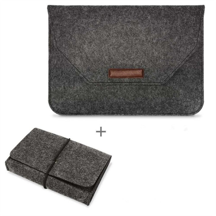 Borsa portatile in feltro permeabile all'aria per laptop MacBook, con custodia per l'alimentazione, 12 inch, 13 inch, 15 inch, 11 inch