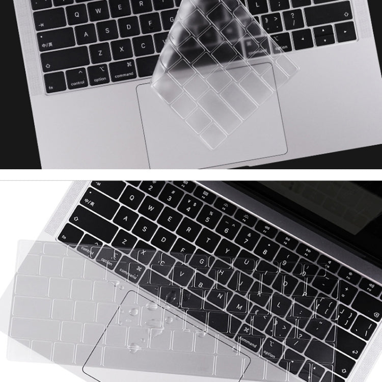 Pellicola protettiva per tastiera portatile in TPU trasparente da 0,13 mm, For MacBook Air 13.3 inch A1369 & A1466, For MacBook Pro 13.3 inch A1706 & A1989 & A2159 (with Touch Bar), For MacBook Pro 15.4 inch A1707 & A1990 (with Touch Bar)