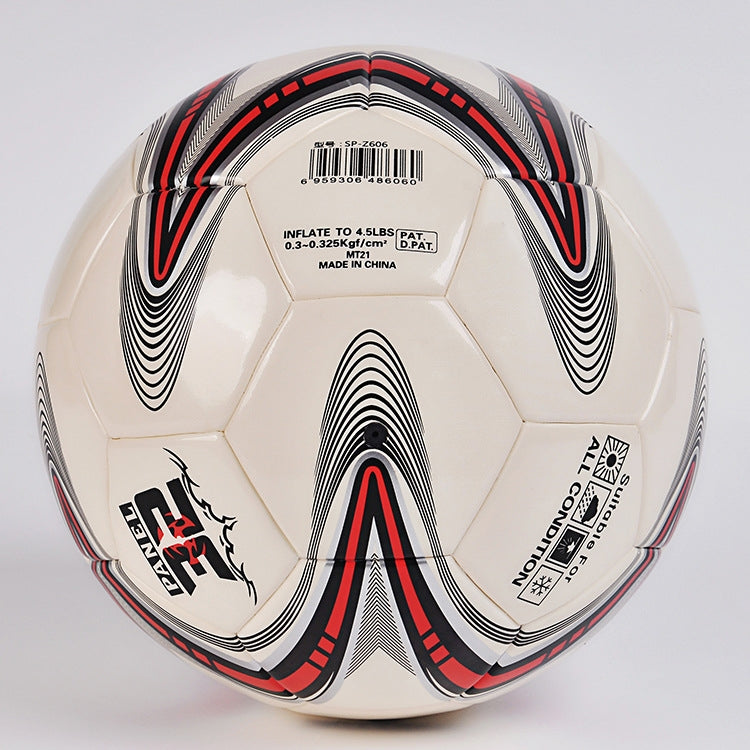 MILACHIC Pallone da allenamento da competizione in pelle PU antideflagrante con motivo a stella a cinque punte grande, Number 4 ( For 5-7 People), Number 5 ( For 11 People)