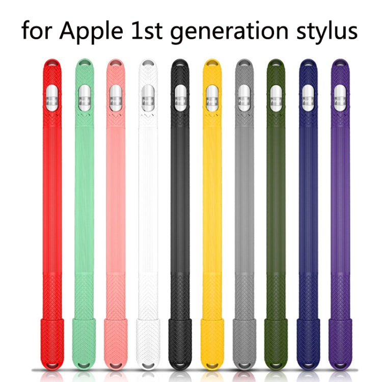 Custodia protettiva in silicone per stilo da 5 pezzi, For Apple Pencil 1, For Apple Pencil 2