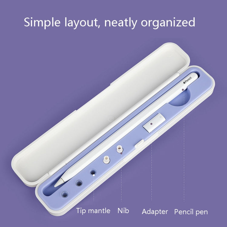 Scatola della scatola di immagazzinaggio di protezione dello stilo del silicone per Apple Pencil 1/2, specificazione:, 8mm (Graphite Black), 8mm (Clove Purple), 8mm (Dark Night Green), 8mm (Glacier Blue), 10mm (Graphite Black), 10mm (Clove Purple)�����...