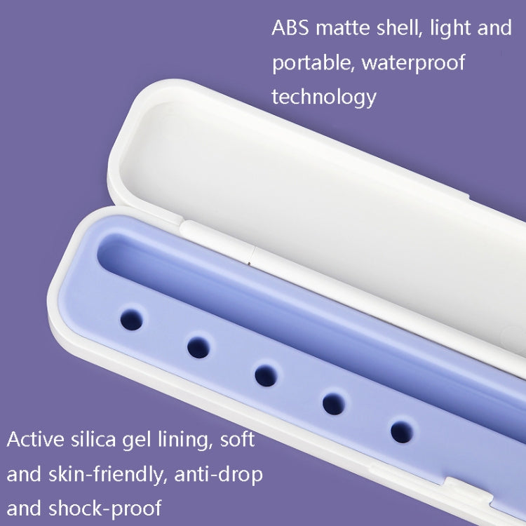Scatola della scatola di immagazzinaggio di protezione dello stilo del silicone per Apple Pencil 1/2, specificazione:, 8mm (Graphite Black), 8mm (Clove Purple), 8mm (Dark Night Green), 8mm (Glacier Blue), 10mm (Graphite Black), 10mm (Clove Purple)     ...