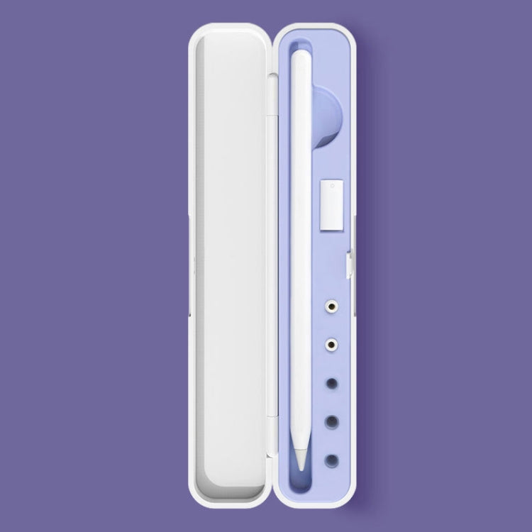 Scatola della scatola di immagazzinaggio di protezione dello stilo del silicone per Apple Pencil 1/2, specificazione:, 8mm (Graphite Black), 8mm (Clove Purple), 8mm (Dark Night Green), 8mm (Glacier Blue), 10mm (Graphite Black), 10mm (Clove Purple)     ...