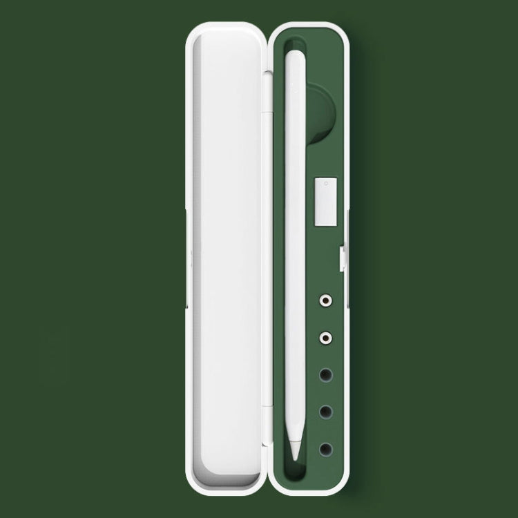 Scatola della scatola di immagazzinaggio di protezione dello stilo del silicone per Apple Pencil 1/2, specificazione:, 8mm (Graphite Black), 8mm (Clove Purple), 8mm (Dark Night Green), 8mm (Glacier Blue), 10mm (Graphite Black), 10mm (Clove Purple)�����...