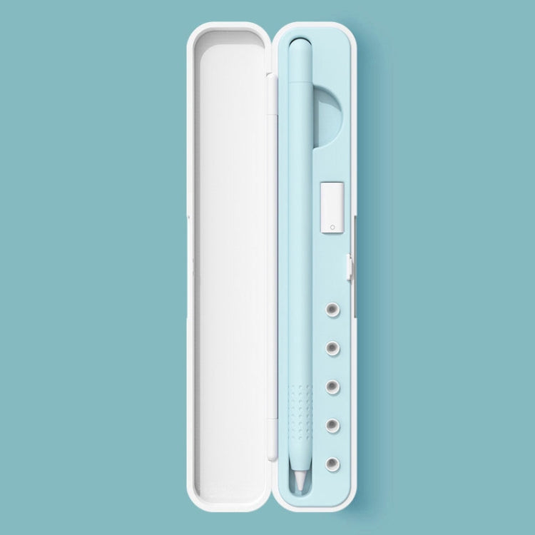Scatola della scatola di immagazzinaggio di protezione dello stilo del silicone per Apple Pencil 1/2, specificazione:, 8mm (Graphite Black), 8mm (Clove Purple), 8mm (Dark Night Green), 8mm (Glacier Blue), 10mm (Graphite Black), 10mm (Clove Purple)�����...