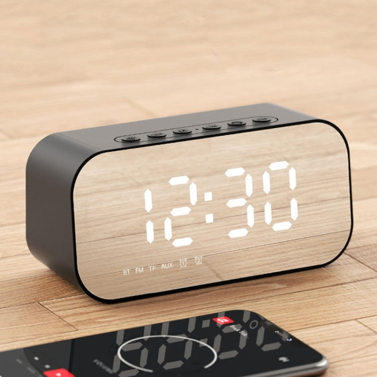 Havit M3 Subwoofer Mini Mirror Clock Altoparlante Bluetooth, Spsc:, 1200mAh (Black）, 1200mAh (White)