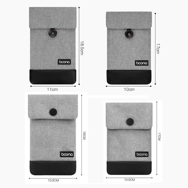 Borsa protettiva per cavo dati impermeabile Baona, specifiche:, Small (Gray), Small (Black), Large (Gray), Large (Black), Hidden Buckle Small (Gray), Hidden Buckle Small (Black), Hidden Buckle large (Gray), Hidden Buckle Large (Black)