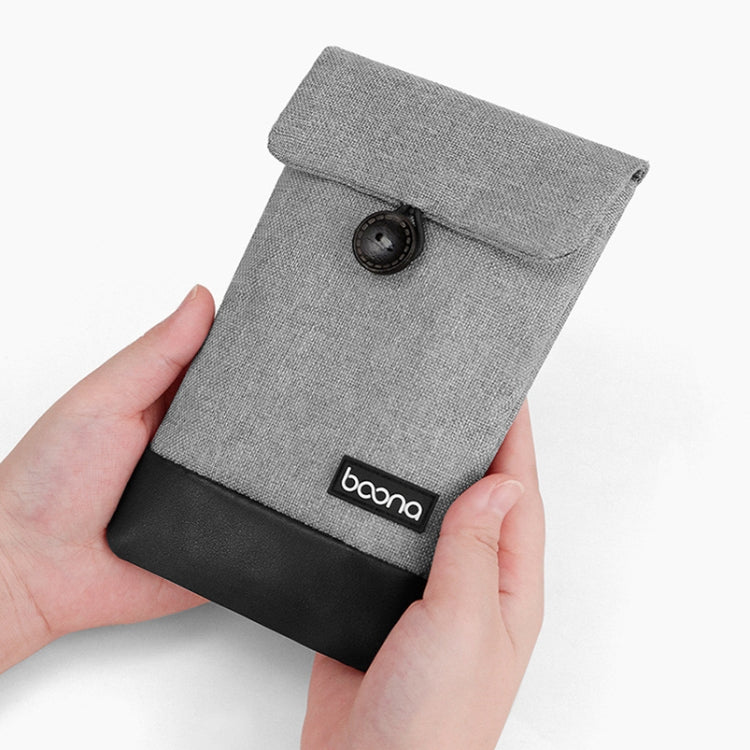 Borsa protettiva per cavo dati impermeabile Baona, specifiche:, Small (Gray), Small (Black), Large (Gray), Large (Black), Hidden Buckle Small (Gray), Hidden Buckle Small (Black), Hidden Buckle large (Gray), Hidden Buckle Large (Black)