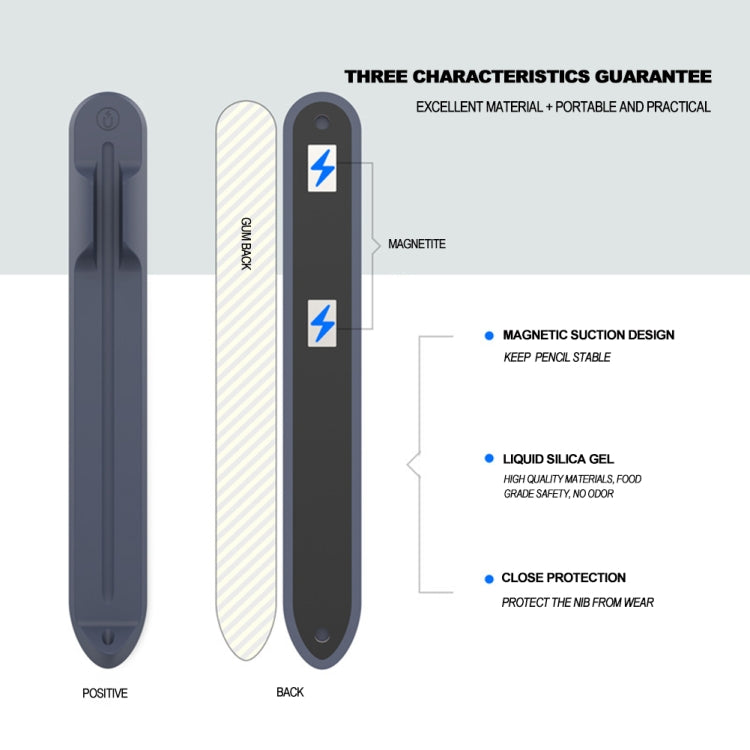 Portapenne ad assorbimento magnetico in silicone stilo CY112 per matita1/2, CY112
