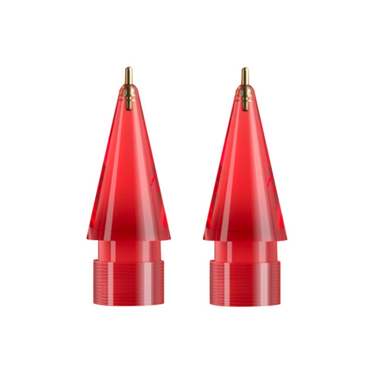 Per Apple Pencil 1/2 2 pezzi pennino trasparente di ricambio per stilo, specifiche:, Extended (Red), Extended (Blue), Extended (Green), Extended (Pink), Extended (Gray), Extended (Gold), Extended (Purple), Round (Red), Round (Blue), Round (Green)������...