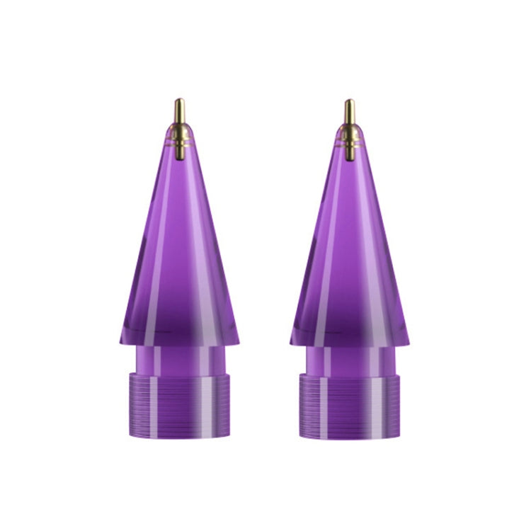 Per Apple Pencil 1/2 2 pezzi pennino trasparente di ricambio per stilo, specifiche:, Extended (Red), Extended (Blue), Extended (Green), Extended (Pink), Extended (Gray), Extended (Gold), Extended (Purple), Round (Red), Round (Blue), Round (Green)������...