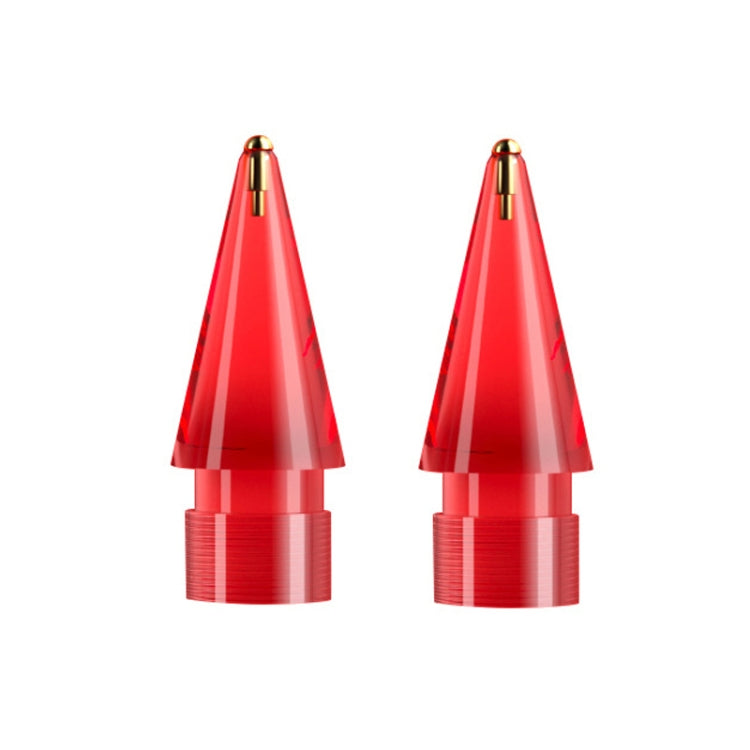 Per Apple Pencil 1/2 2 pezzi pennino trasparente di ricambio per stilo, specifiche:, Extended (Red), Extended (Blue), Extended (Green), Extended (Pink), Extended (Gray), Extended (Gold), Extended (Purple), Round (Red), Round (Blue), Round (Green)������...