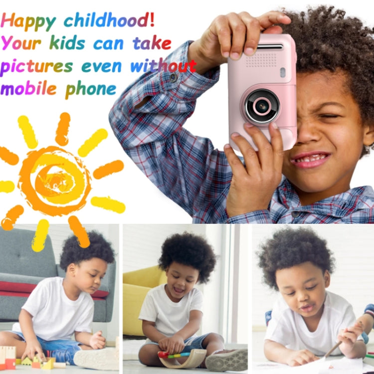 Fotocamera SLR reversibile HD per bambini da 2,4 pollici, Pink, Yellow Blue, Pink With Bracket, Yellow Blue With Bracket, Pink + 8G Memory Card + Card Reader, Pink + 16G Memory Card + Card Reader, Pink + 32G Memory Card + Card Reader�������������������...
