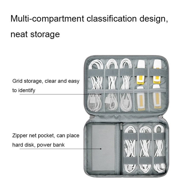 Borsa di archiviazione digitale per cavo dati per auricolari multifunzionale Baona, specifiche:, Single-layer (Gray), Single-layer (Black), 2-layer (Gray), 2-layer (Black), Single-Layer Box (Gray), Single-Layer Box (Black), 2-layer Box (Gray)          ...
