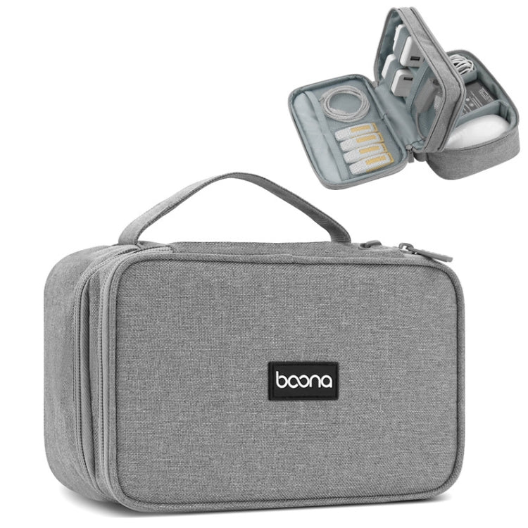 Borsa di archiviazione digitale per cavo dati per auricolari multifunzionale Baona, specifiche:, Single-layer (Gray), Single-layer (Black), 2-layer (Gray), 2-layer (Black), Single-Layer Box (Gray), Single-Layer Box (Black), 2-layer Box (Gray)          ...