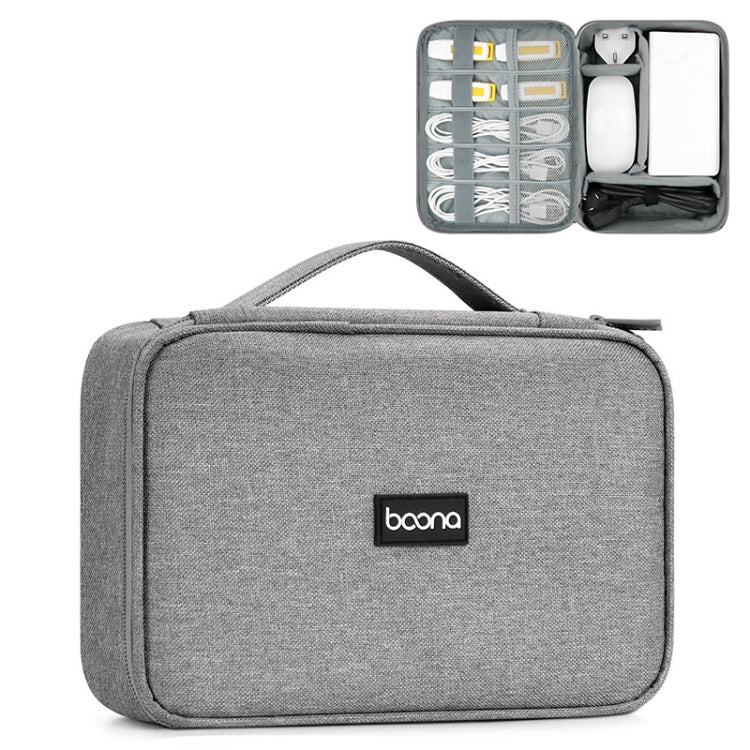 Borsa di archiviazione digitale per cavo dati per auricolari multifunzionale Baona, specifiche:, Single-layer (Gray), Single-layer (Black), 2-layer (Gray), 2-layer (Black), Single-Layer Box (Gray), Single-Layer Box (Black), 2-layer Box (Gray)          ...