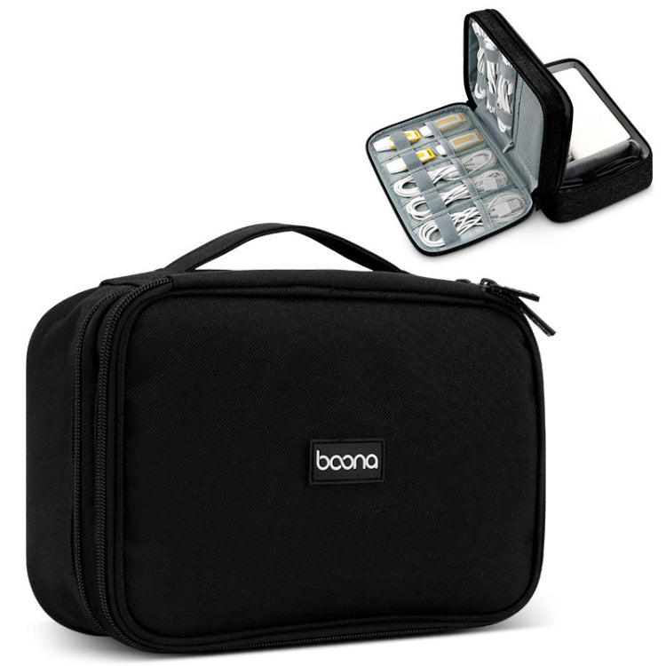 Borsa di archiviazione digitale per cavo dati per auricolari multifunzionale Baona, specifiche:, Single-layer (Gray), Single-layer (Black), 2-layer (Gray), 2-layer (Black), Single-Layer Box (Gray), Single-Layer Box (Black), 2-layer Box (Gray)          ...