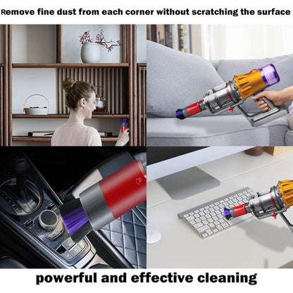 Per aspirapolvere Dyson V7 V8 V10 V11 V15 Spazzola per spolverare con setole morbide antitraccia, Non-marking Brush