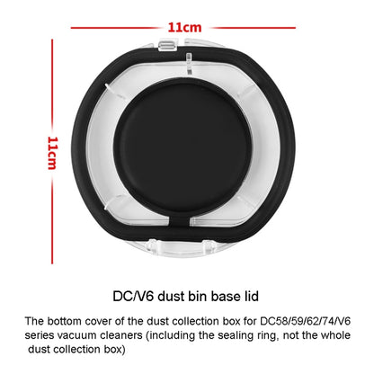 Accessori di ricambio per aspirapolvere, For Dyson V6 Dust Bin Base Lid, For Dyson V7 V8 Dust Bin Base Lid, For Dyson V10 V11 Dust Bin Base Lid, For Dyson V10 Dust Bin Sealing Ring, For Dyson V11 Dust Bin Sealing Ring�����������������������������������...