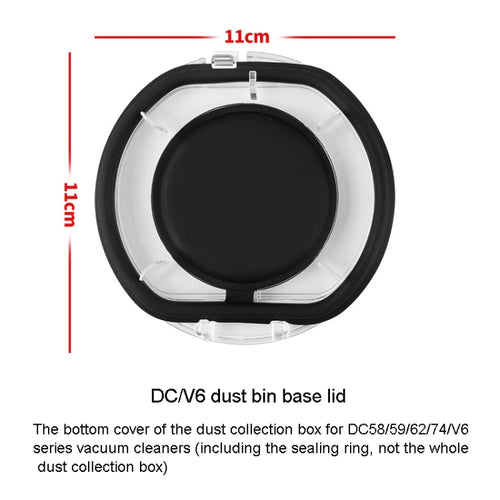 Accessori di ricambio per aspirapolvere, For Dyson V6 Dust Bin Base Lid, For Dyson V7 V8 Dust Bin Base Lid, For Dyson V10 V11 Dust Bin Base Lid, For Dyson V10 Dust Bin Sealing Ring, For Dyson V11 Dust Bin Sealing Ring                                   ...