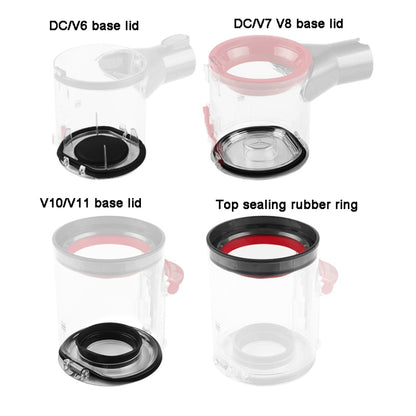 Accessori di ricambio per aspirapolvere, For Dyson V6 Dust Bin Base Lid, For Dyson V7 V8 Dust Bin Base Lid, For Dyson V10 V11 Dust Bin Base Lid, For Dyson V10 Dust Bin Sealing Ring, For Dyson V11 Dust Bin Sealing Ring�����������������������������������...