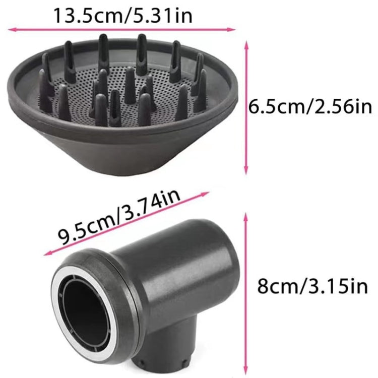 Per gli accessori di ricambio per l'attacco dell'ugello del diffusore Airwrap dell'asciugacapelli Dyson, Without Adapter, With Adapter