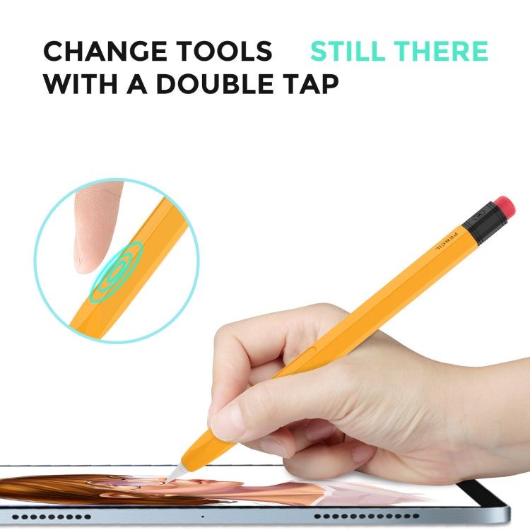 Custodia protettiva in silicone AhaStyle PT180-2 Custodia per penna capacitiva antiscivolo e anti-caduta, For Apple Pencil 2, For Apple Pencil 1