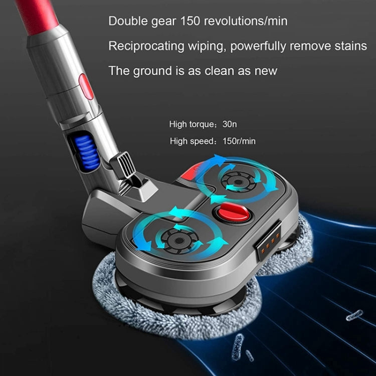 Aspirapolvere Elettrico Mopping Testa Serbatoio Acqua Integrato Con 6 Pezzi Straccio