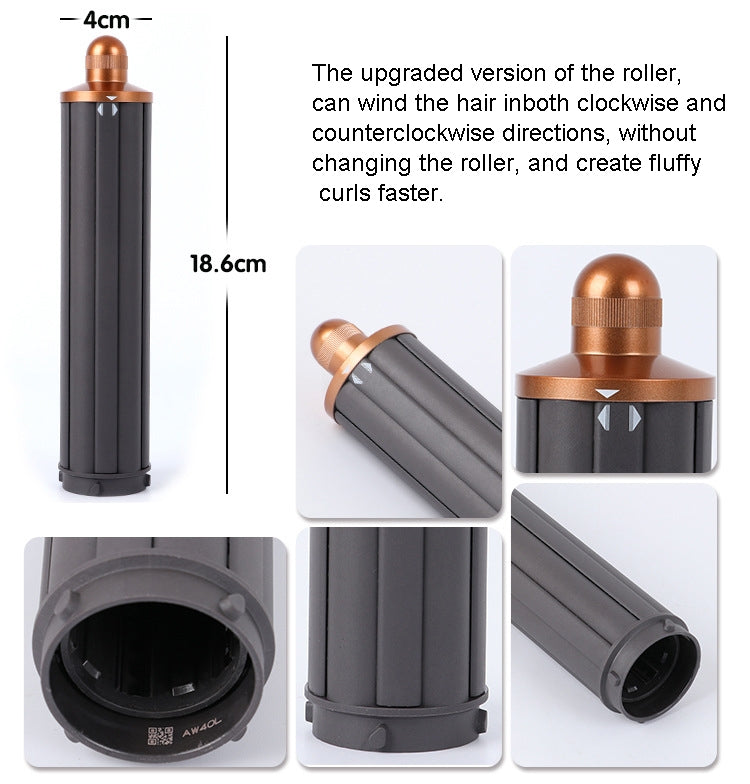 Per Dyson Airwrap Asciugacapelli HS01 / HS05 / HD08 18,6 x 4 cm Ugello a barili arricciati lunghi aggiornato, 18.6cm 40mm Rose Red, 18.6cm 40mm  Golden, 18.6cm 40mm Short Adapter Golden, 18.6cm 40mm Short Adapter Rose Red�������������������������������...