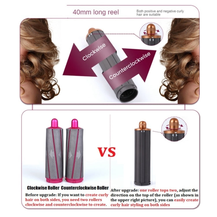 Per Dyson Airwrap Asciugacapelli HS01 / HS05 / HD08 18,6 x 4 cm Ugello a barili arricciati lunghi aggiornato, 18.6cm 40mm Rose Red, 18.6cm 40mm  Golden, 18.6cm 40mm Short Adapter Golden, 18.6cm 40mm Short Adapter Rose Red�������������������������������...