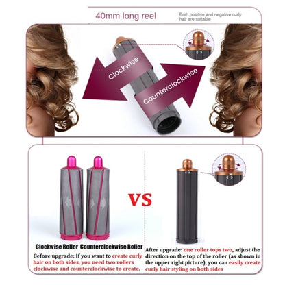 Per Dyson Airwrap Asciugacapelli HS01 / HS05 / HD08 18,6 x 4 cm Ugello a barili arricciati lunghi aggiornato, 18.6cm 40mm Rose Red, 18.6cm 40mm  Golden, 18.6cm 40mm Short Adapter Golden, 18.6cm 40mm Short Adapter Rose Red�������������������������������...