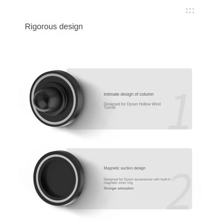 Gancio portaoggetti per ugello con supporto magnetico per ventilatore a parete per bagno senza perforazione, For Dyson Hair Dryer, For Dyson Hair Dryer Nozzle