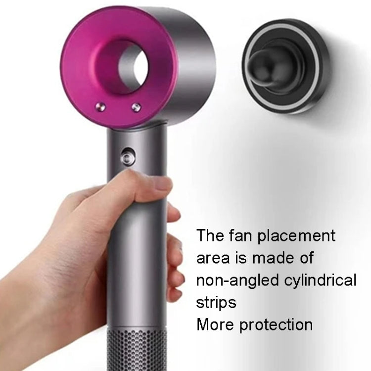 Gancio portaoggetti per ugello con supporto magnetico per ventilatore a parete per bagno senza perforazione, For Dyson Hair Dryer, For Dyson Hair Dryer Nozzle