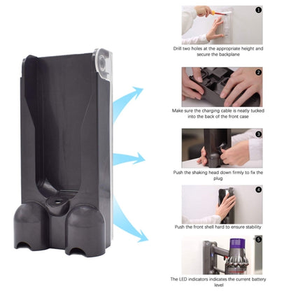 Staffa di montaggio a parete per base per aspirapolvere Dyson V15