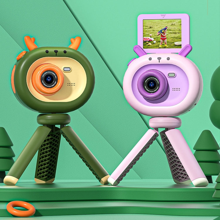 Fotocamera digitale per bambini S2 da 2,4 pollici con schermo ribaltabile a 180 gradi 1080P HD con supporto