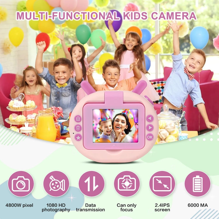 Fotocamera digitale per bambini S2 da 2,4 pollici con schermo ribaltabile a 180 gradi 1080P HD con supporto