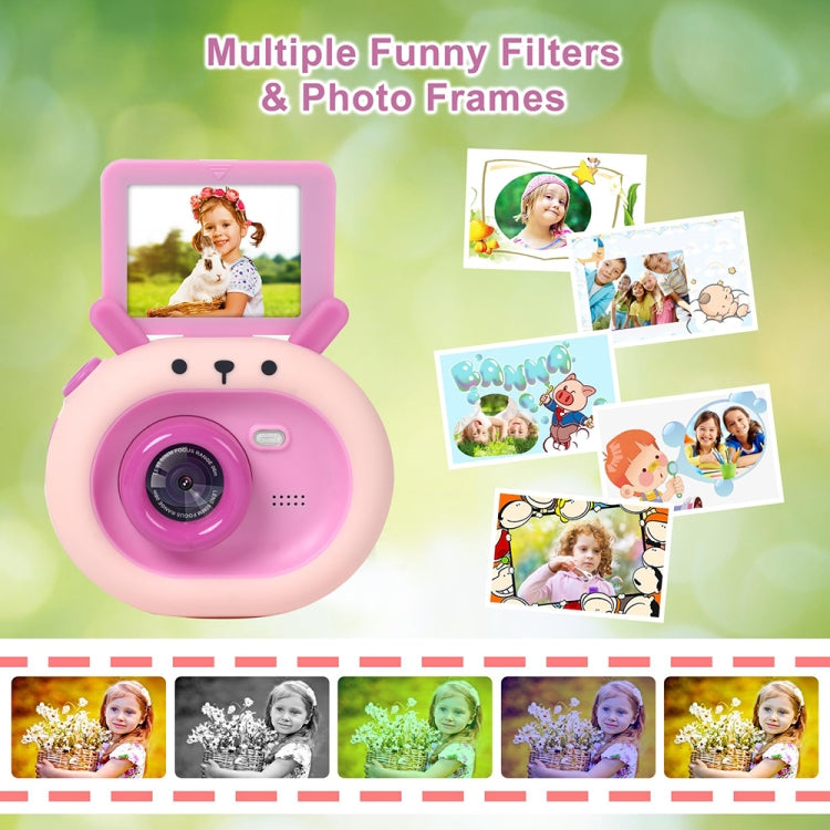 Fotocamera digitale per bambini S2 da 2,4 pollici con schermo ribaltabile a 180 gradi 1080P HD con supporto