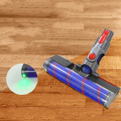 Testa della spazzola per pavimenti dell'aspirapolvere con luce verde, For Dyson  V7 / V8 / V10 / V11 / V15+Water Tank, For Dyson V10 Slim V12 Slim, For Dyson V7 V8 V10 V11 V15, For Dyson V10 Slim V12 Slim+Water Tank