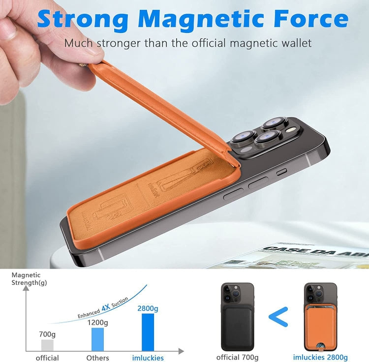 Per iPhone 15/14/13 Porta carte magnetico con supporto regolabile
