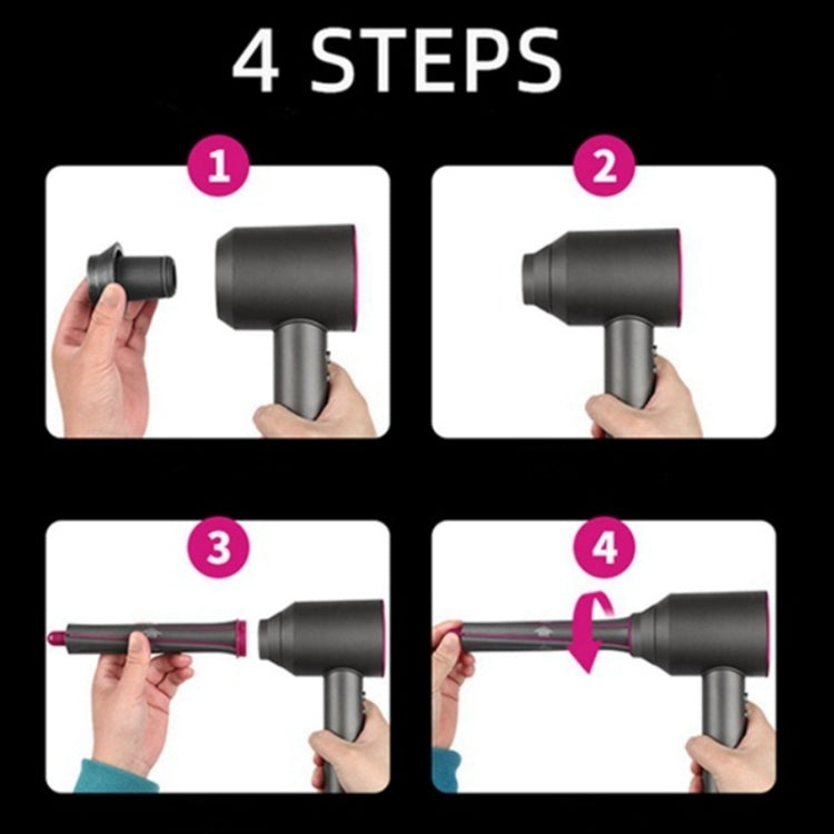 Per gli accessori per ferro arricciacapelli dell'asciugacapelli Dyson, 1pc Long Barrel Purple, 1pair Long Barrels Purple, 1pc Long Barrel +1 Adapter Purple, 1pair Long Barrels +2 Adapters Purple