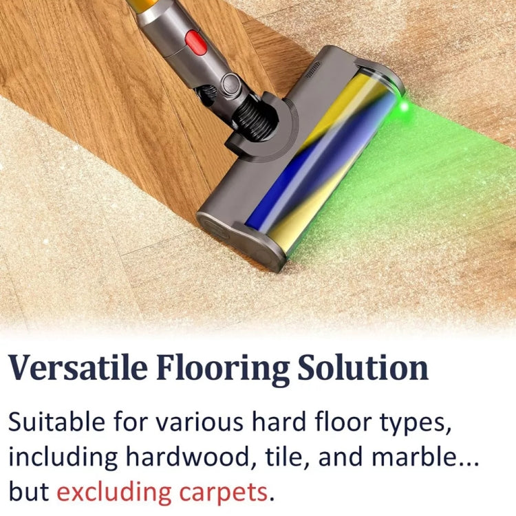 Testina morbida per aspirapolvere con lampada display polvere a luce verde, For Dyson Gen5, For Dyson V7 V8 V10 V11 V15, For Dyson V10 Slim V12 Slim