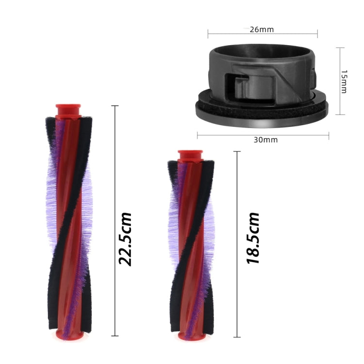 Per Dyson V6 DC59 DC62 SV03 Barra a rulli con testina per aspirapolvere, 185mm, 225mm, End Cap