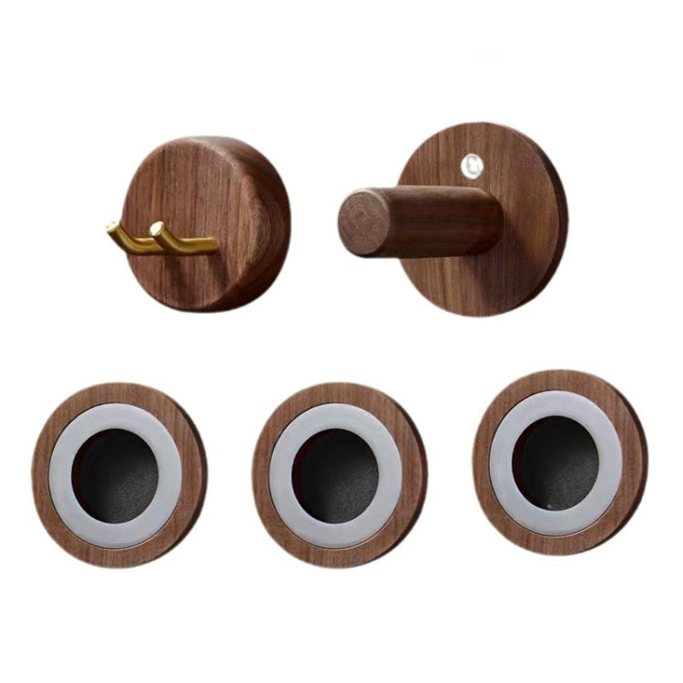 Scaffale in legno per portaoggetti a parete in noce, For Dyson Nozzle, For Dyson Hair Dryer Plug
