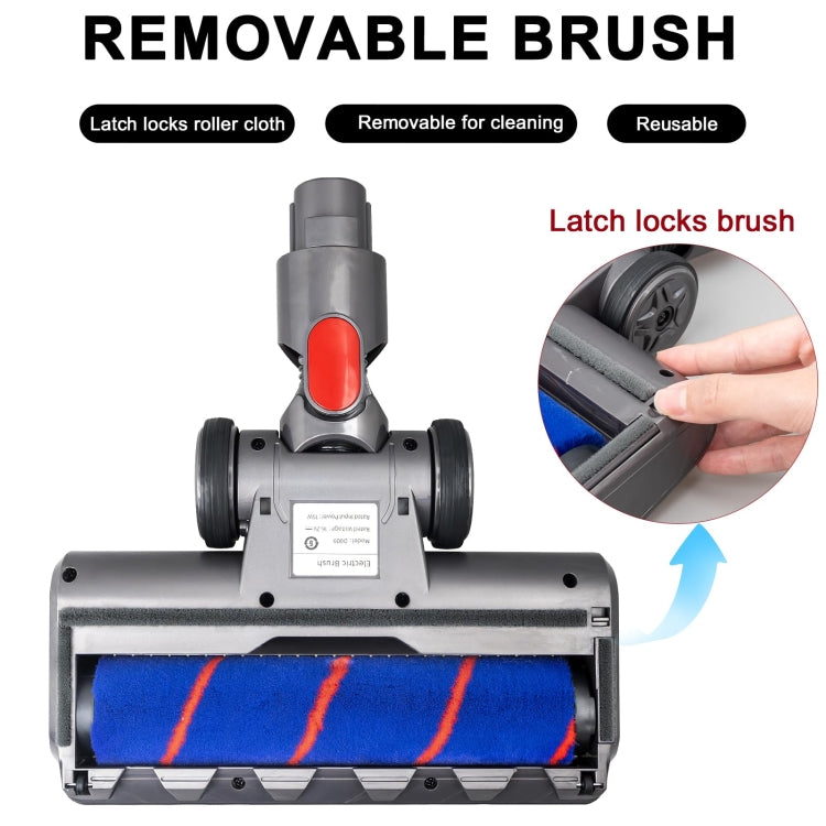 Per Dyson V7 V8 V10 V11 Testa del motore dell'aspirapolvere Spazzola a rullo a setole morbide con luce