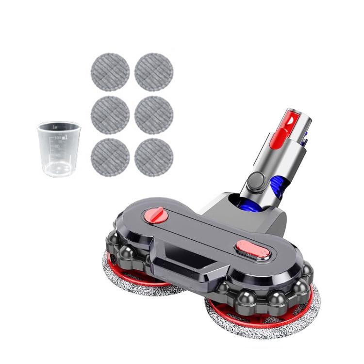 Aspirapolvere elettrico con testa per mocio con serbatoio dell'acqua staccabile e 6 panni per mocio