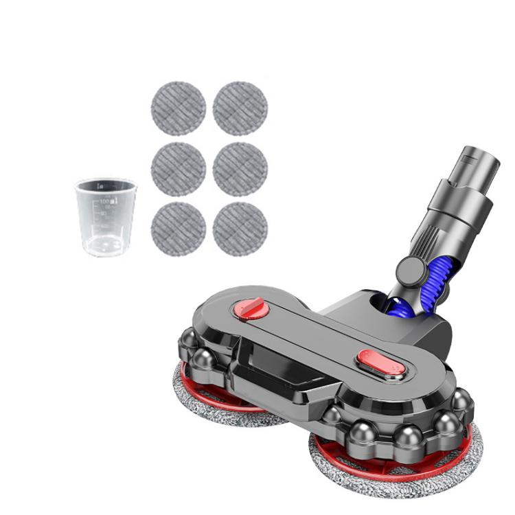 Aspirapolvere elettrico con testa per mocio con serbatoio dell'acqua staccabile e 6 panni per mocio