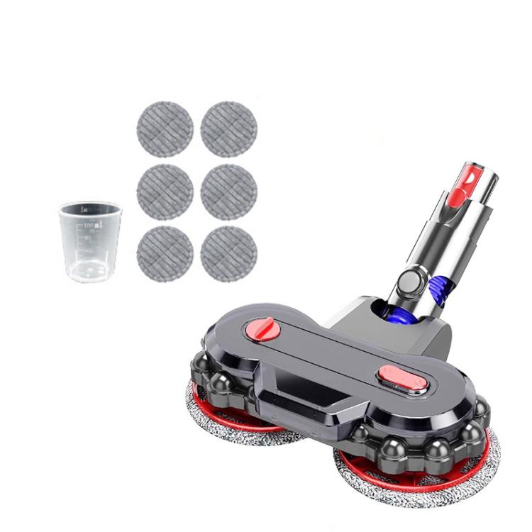 Aspirapolvere elettrico con testa per mocio con serbatoio dell'acqua staccabile e 6 panni per mocio