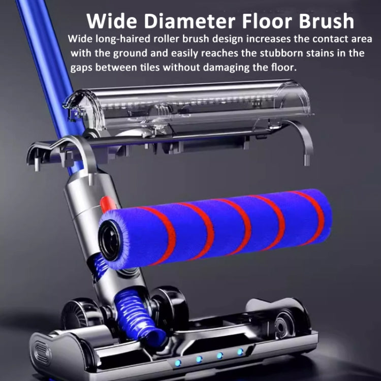 Aspirapolvere Spazzola per pavimenti in velluto morbido con illuminazione a LED Motore indipendente, For Dyson V7 V8 V10 V11 V15 V8 Slim, For Dyson V10 Slim V12 Slim, For Dyson V6