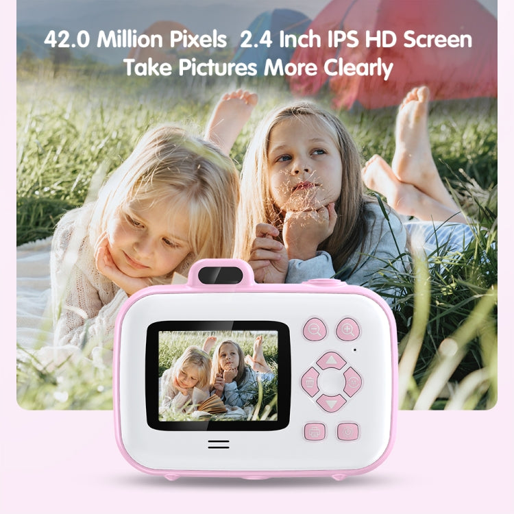 Fotocamera digitale intelligente per bambini con stampa termica da 2,4 pollici con carta da stampa, 503J Pink Fixed Focus, 503J Blue Fixed Focus, 503AF Pink Focus, 503AF Blue Focus