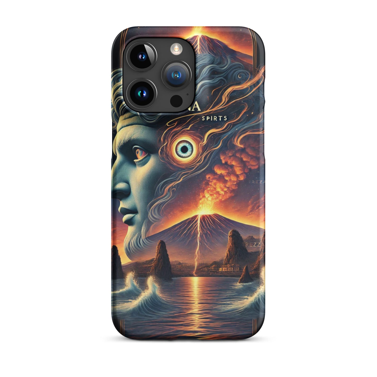 Cover con fibbia per iPhone® "Occhio del Ciclope: Spiriti dell'Etna".